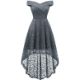 HomRain Women Off The Shoulder Dress High-Low Lace