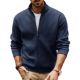 PJ PAUL JONES Men's Cardigan Full Zip up Stand Collar