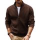 PJ PAUL JONES Men's Cardigan Full Zip up Stand Collar
