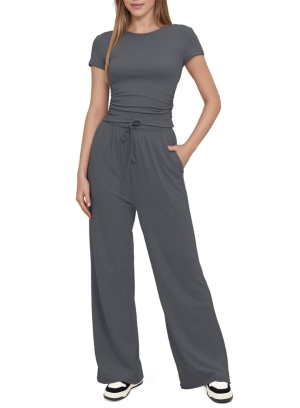 SotRong Ribbed Lounge Sets for Women Uk Ladies Leisure