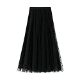 SotRong Women's Tulle Skirt Mesh Midi Skirt Pleated