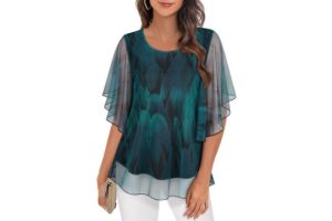 Akiooue Green Blouse