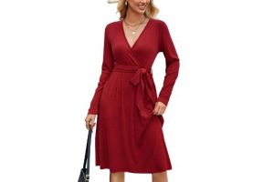 Arach&Cloz Jumper Dress for Women UK Long Sleeve Dress