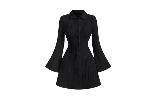 GORGLITTER Women's Corduroy Elastic Waisted A Line