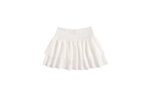 GORGLITTER Women's Sheer Mesh High Waisted Mini Skirt