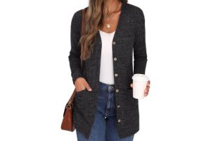 GRECERELLE Womens Cardigan Long Sleeve Open Front Cardigan