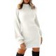 GRECERELLE Womens Jumper Dress Winter Mock Neck Long