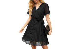 GRECERELLE Womens Summer Casual Wrap Dress Chiffon