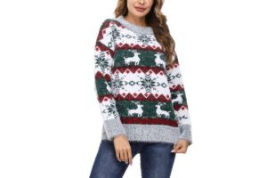 Marvmys Women Knit Sweater Jumper Long Sleeve Pullover