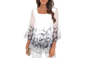 White Boat Collar Blouse