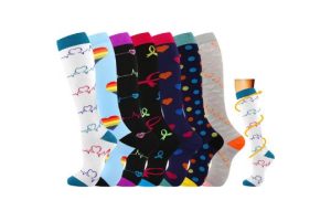 7 Pairs Compression Socks for Women & Men 15-20 mmHg