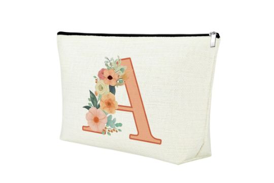 Alphabet Makeup Bag Initial Monogram