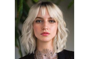 BESTUNG Short Blonde Wig Ombre Dark Blonde Bob Wig
