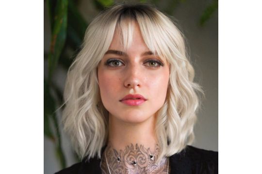 BESTUNG Short Blonde Wig Ombre Dark Blonde Bob Wig