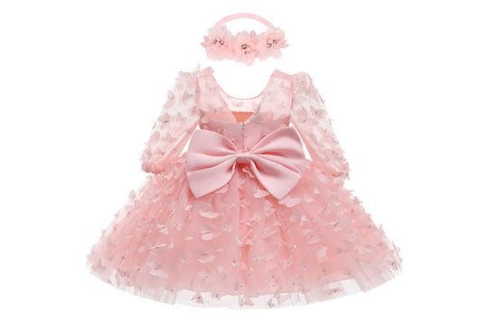 Baby Flower Girl Dress Toddler Wedding Birthday Party