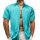 Barry.Wang Mens Short Sleeve Shirt