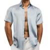 Barry.Wang Mens Short Sleeve Shirt