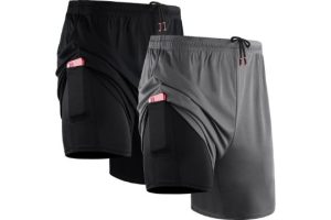 Cadmus Men's 2 in 1 Running Shorts with Liner