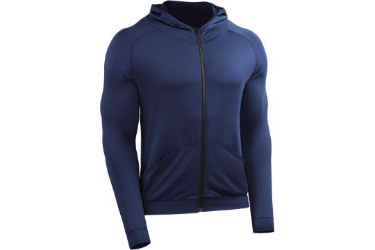 Cadmus Men's Full Zip Gym Tops Quick Dry Hooded Active