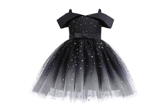 Cichic Girls Party Dress Elegant Sparkly Sequin Tulle
