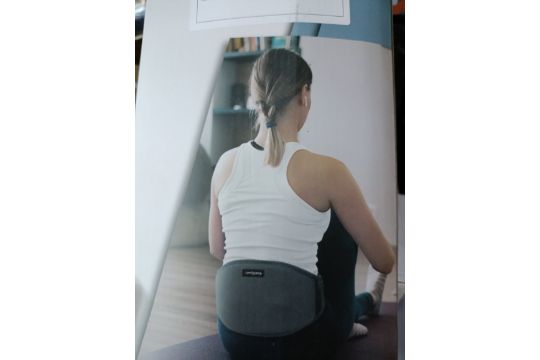 Comfytemp Cordless Heat Pad for Back Pain Relief with Vibration Massager
