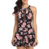 FLYILY Women s One Piece High Waist Swimdress Tummy