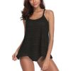 FLYILY Women's Tankini Swimwear Sets Bikini High Waist