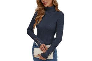 Famulily Winter Cozy Warm Turtleneck Sweaters for Ladies