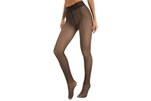 Famulily Winter Tights for Women Fake Sheer Warm Fleece