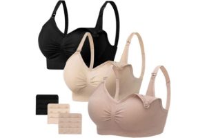 HBselect 3 Pack Women s Nursing Bra Wireless Seamless