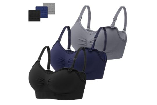 HBselect 3 Pack Women s Nursing Bra Wireless Seamless