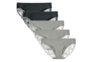 LIQQY Women's 3 Pack Low Rise Cotton