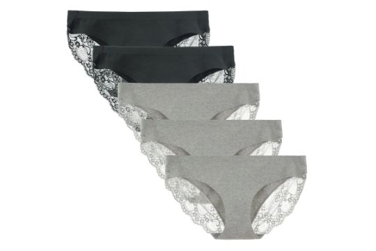 LIQQY Women's 3 Pack Low Rise Cotton