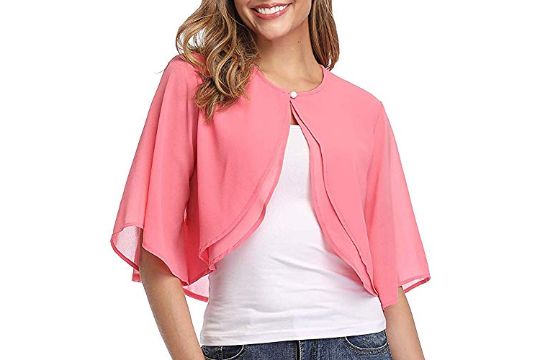 Ladiery Women's Shrugs Summer Chiffon