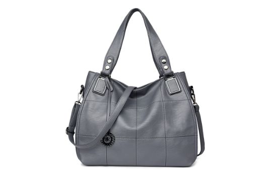 Ladies Leather Handbags Large Capacity Top Handle Messenger