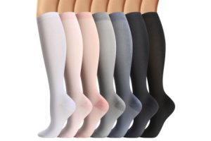 Losvcbcx 7 Pairs Compression Socks for Women & Men