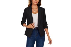 MINTLIMIT Blazers for Women Casual Tailored Lapel Suit