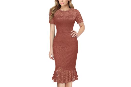 MIUSOL Women's Formal Floral Lace Dress