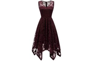 Meetjen Wedding Guest Dress Holiday Lace Floral Elegant