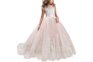 NNJXD Baby Girl Birthday Tutu Gown Pageant Party Wedding Dress