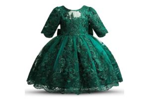 NNJXD Baby Girl Dress Flower Embroidery Princess Tutu