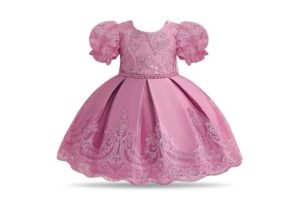 NNJXD Baby Girl Lace Party Dress Baptism Bowknot Toddler