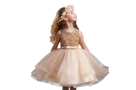 NNJXD Girls Lace Tulle Embroidered Princess Prom Ball Total