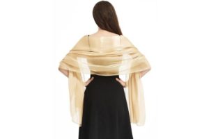 Niwicee Women Silky Iridescent Scarf Wrap Stole Shawl