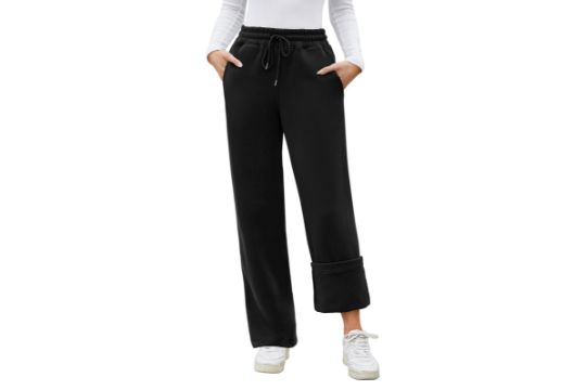Niwicee Womens Fleece Lined Joggers Winter Thermal