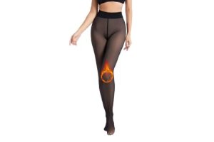 POWER FLOWER Womens Fur Fleecce Lined Leggings