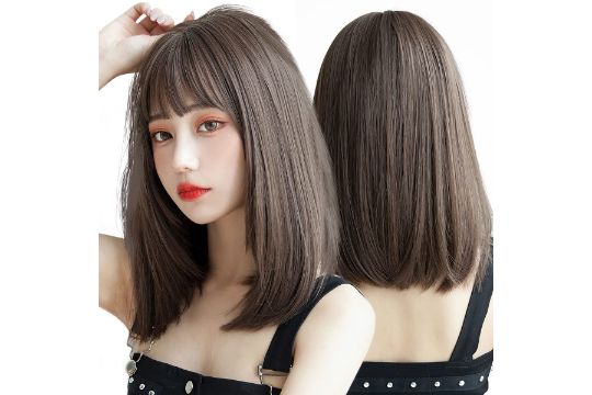 Short Brown Wig for Women Natural-Looking