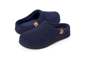 VeraCosy Men's Moccasin Slippers Comfy Soft Durable