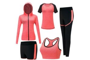 ZETIY Women's 5pcs Yoga Suit Sweatsuit Women's Activewear