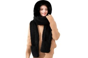 keyaway 3 in 1 Winter Hat Scarf Glove Set for Women